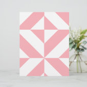 ピンクメロンジオメトリックデコキューブスクラップブック紙 (スタンド正面)