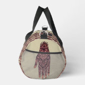 ピンクメンディハンドタトゥーアートデザイン パーソナライズされた ダッフルバッグ (右)