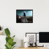 ピンクモカシン3Dアート ポスター (ホームオフィス)