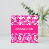 ピンクモザイクフラットカード (スタンド正面)