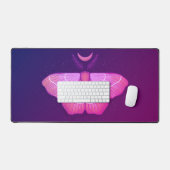 ピンクモスウィッチナイトアート – マジカルイラストレーション デスクマット (キーボード&マウス)