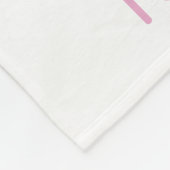 ピンクモダンがかったキュートなスカンジナビアのアートパターン フリースブランケット (角)