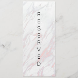 ピンクモダンとグレーの大理石の予約チェア記号 メニュー