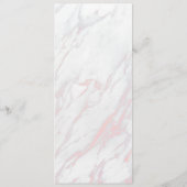 ピンクモダンとグレーの大理石の予約チェア記号 メニュー (裏面)