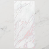 ピンクモダンとグレーの大理石の予約チェア記号 メニュー (裏面)