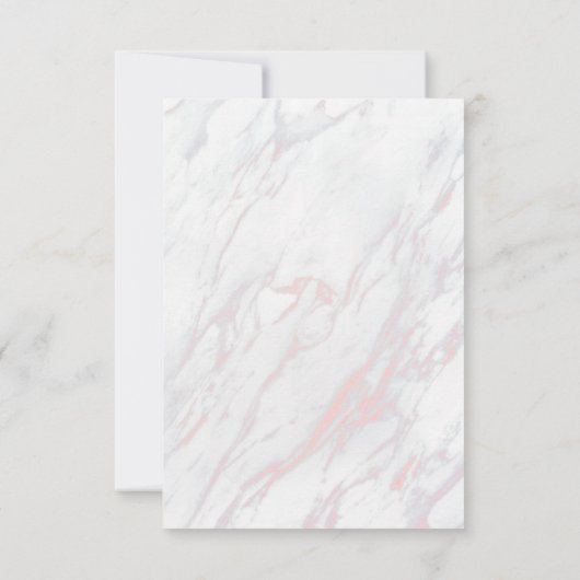 ピンクモダンとグレーの大理石シャワー招待状 (裏面)