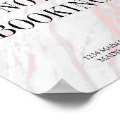 ピンクモダンとグレーの大理石事業 ポスター (角)