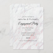 ピンクモダンとグレーの大理石婚約 (正面/裏面)