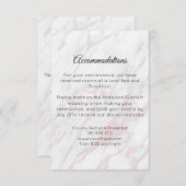 ピンクモダンとグレーの大理石 エンクロージャーカード (正面/裏面)