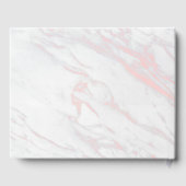 ピンクモダンとグレーの大理石 ゲストブック (裏面)