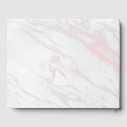 ピンクモダンとグレーの大理石 ゲストブック (裏面)