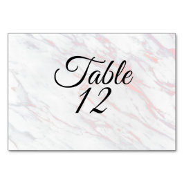 ピンクモダンとグレーの大理石 テーブルナンバー