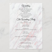 ピンクモダンとグレーの大理石 プログラム (裏面)