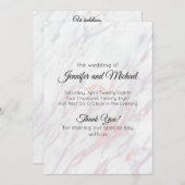 ピンクモダンとグレーの大理石 プログラム (正面/裏面)