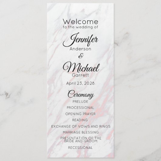 ピンクモダンとグレーの大理石 プログラム (正面)