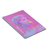 ピンクモダンとパープルアポップ・アートのートヴィーナス ノートブック (右側)