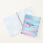 ピンクモダンとブルーのぼやけ背景 ノートブック (内部)