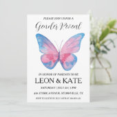 ピンクモダンとブルーの性別が招待状を明かす 招待状 (スタンド正面)