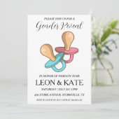 ピンクモダンとブルーの性別が招待状を明かす 招待状 (スタンド正面)
