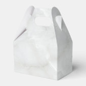 ピンクモダンとホワイトウォーター色のフローラブーケ フェイバーボックス (裏面サイド)