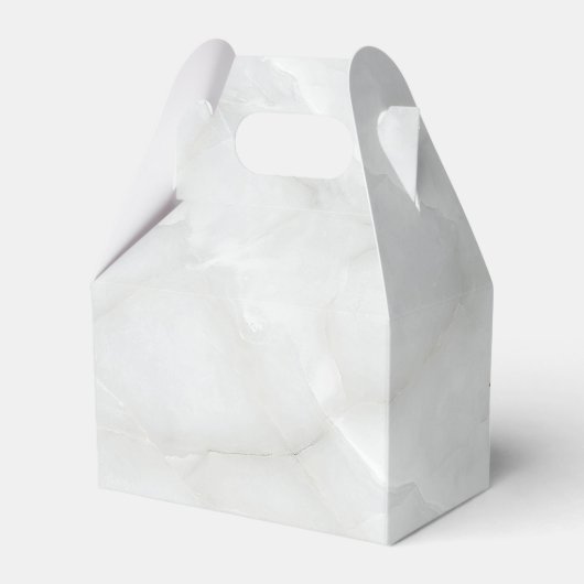 ピンクモダンとホワイトウォーター色のフローラブーケ フェイバーボックス (裏面サイド)