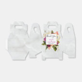 ピンクモダンとホワイトウォーター色のフローラブーケ フェイバーボックス (折り畳みなし)