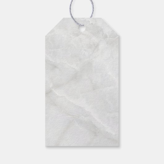 ピンクモダンとホワイトフラワーブーケ結婚ーズ ギフトタグ (裏面)