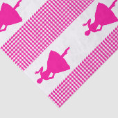 ピンクモダンと千鳥格子のファッション 薄葉紙 (詳細)