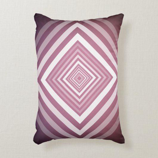 ピンクモダンと白のグラデーション アクセントクッション (正面(垂直))