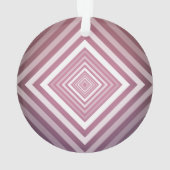 ピンクモダンと白のグラデーション オーナメント (裏面)