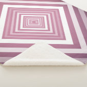 ピンクモダンと白のグラデーション シェルパブランケット (3/4)