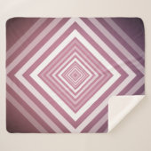 ピンクモダンと白のグラデーション シェルパブランケット (正面(横))