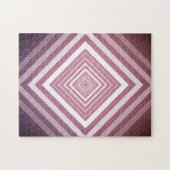 ピンクモダンと白のグラデーション ジグソーパズル (横)