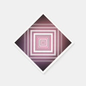 ピンクモダンと白のグラデーション スタンダードカクテルナプキン (角)