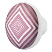 ピンクモダンと白のグラデーション セラミックノブ (右)