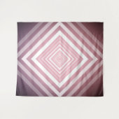 ピンクモダンと白のグラデーション タペストリー (正面(横))