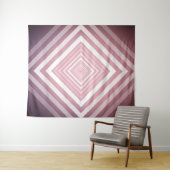 ピンクモダンと白のグラデーション タペストリー (インサイチュ(横))
