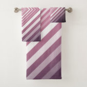 ピンクモダンと白のグラデーション バスタオルセット (インサイチュ)