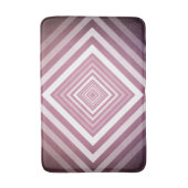 ピンクモダンと白のグラデーション バスマット (正面縦)