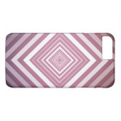 ピンクモダンと白のグラデーション Case-Mate iPhoneケース (裏面(横))