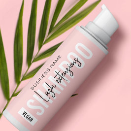 ピンクモダンと白のラッシュフォームのクレンザーラッパー 長方形シール