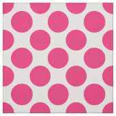 ピンクモダンと白の大水玉模様 ファブリック (見本)