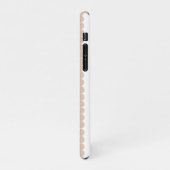 ピンクモダンと白の水玉模様 iPhoneケース (左側)