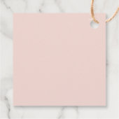 ピンクモダンと白 |家族の写真 |イニシャル フェイバータグ (裏面)