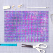 ピンクモダンと紫のグリッドライン抽象芸術 薄葉紙 (クラフト)