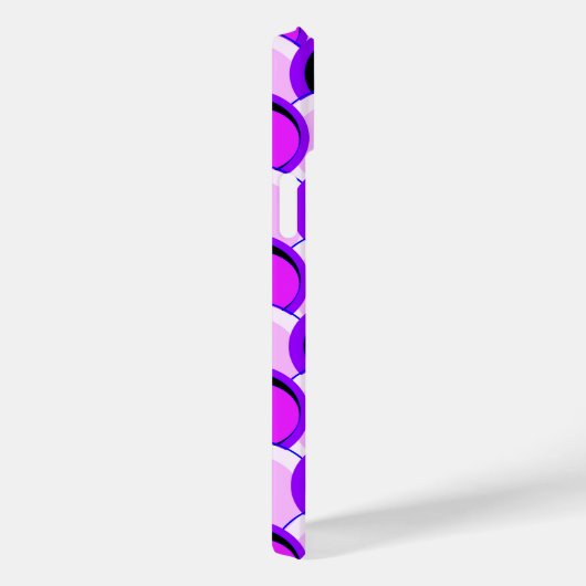 ピンクモダンと紫の円 Case-Mate iPhoneケース (裏面 / 右)