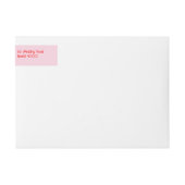 ピンクモダンと赤とダイヤモンドリングや輪 ラップアラウンドラベル (正面)