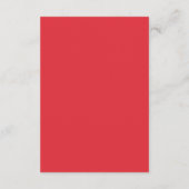 ピンクモダンと赤の波状フレームQRコードRSVP エンクロージャーカード (裏面)