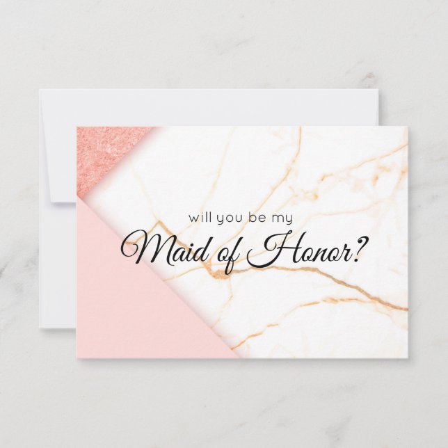 ピンクモダンと金ゴールドがメイド・オブ・オーナー（花嫁付き添い人） (正面)