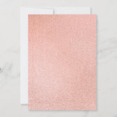 ピンクモダンと金ゴールドの大理石シャワー招待状 (裏面)